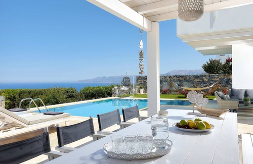 Koutouloufari Villa | Villa Greece Privat Seaview Villa with private heatable Pool