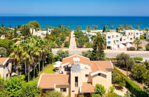 Latchi Villa | Villa Halima Alexandros: Large Private Pool, Walk to Beach, Sea Views, A/C, WiFi