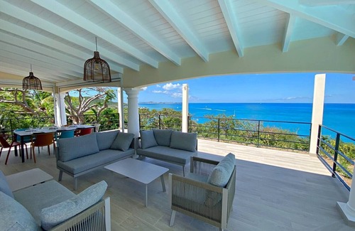La Savane Villa | Villa Happy View - Breathtaking Sea View & Pool - Happy Bay beach