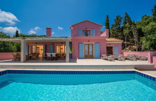 Tselendata Villa | Villa Helios Sea View & Private Pool near Fiskardo