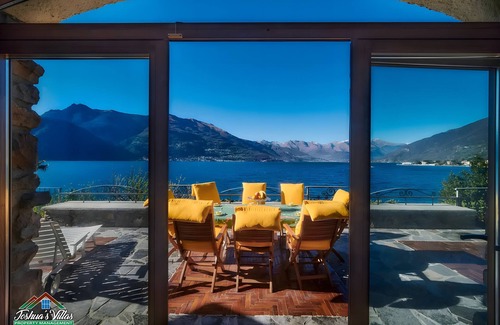 Bellano Villa | Villa 'I Tre Camini' with Lake View, Private Pool and Wi-Fi