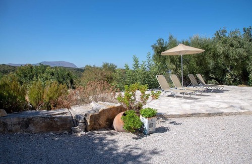 Douliana Villa | Villa in Almyrida with Private pool, Sea & Mountain Views - free wifi & air con