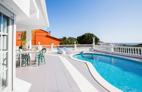 Blanes Villa | Villa in Blanes with Pool and Sea Views
