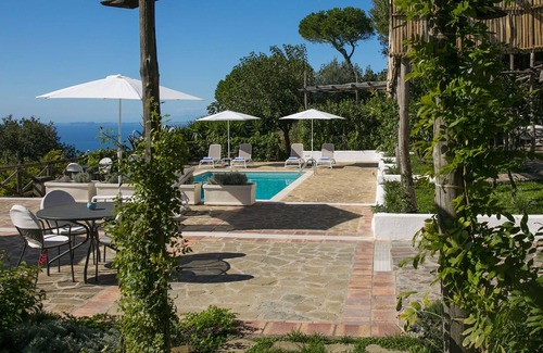 Schiazzano Villa | Villa Amiela with Private Pool, Sea View, Garden, Terrace and Parking