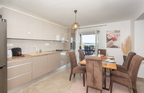 Kastela Villa | Villa Ivano with heated pool& sea&mountain view