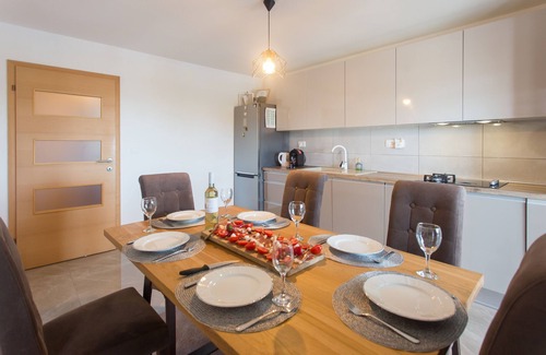 Kastela Villa | Villa Ivano with heated pool& sea&mountain view