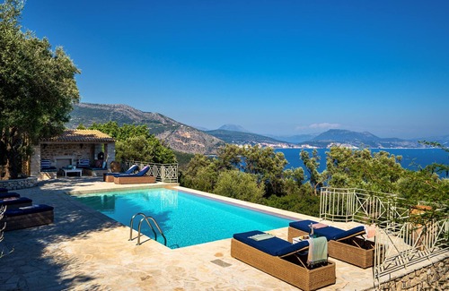 Sivota Villa | Villa Kalokairi comfortable and stylish stone house above Sivota
