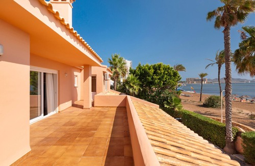 Diputacion de Rincon de San Gines Villa | Villa 'La Gola' with Sea Views, Shared Pool and Wi-Fi