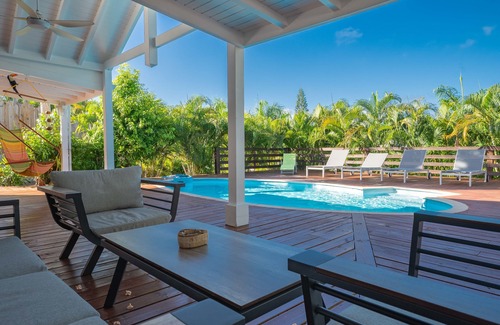 Anse des Rochers Villa | Villa La Palmeraie located in a secure residence 5-minute walk from beaches.