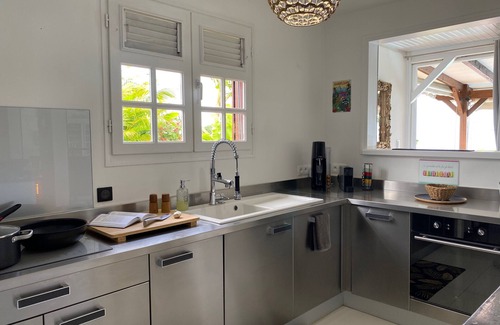 Gourbeyre Villa | Villa Le Nid des Colibris 4 stars with its 180° sea view over the Caribbean