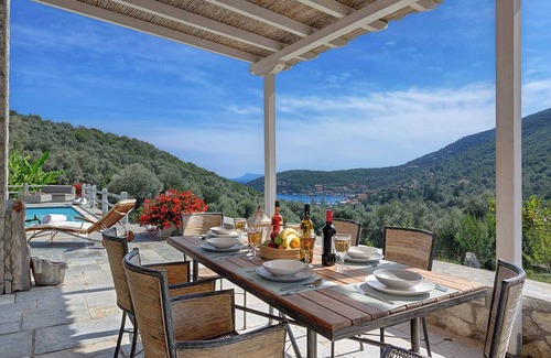 Sivota Villa | Villa Leda - Charming Hideaway on a Lush Hillside overlooking the Coastline