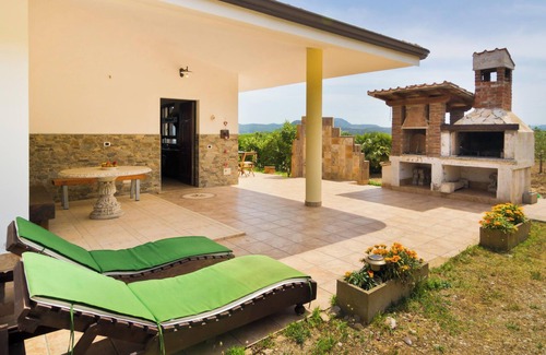 Gonnesa Villa | Villa "Limone" Near the Beach with A/C, Wi-Fi, Garden, Terrace & BBQ