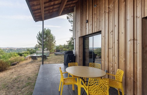 Ucel Villa | Villa 'Maison Contemporaine Céleste' with Mountain View, Private Pool and Wi-Fi