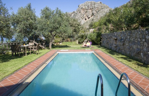 Milia Villa | Villa 'Malathiros 4 with Private Pool' with Sea View, Wi-Fi and Air Conditioning