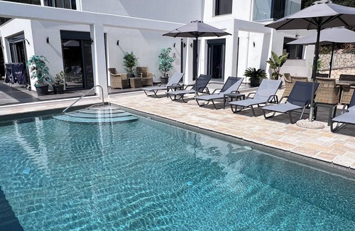 Doukades Villa | Villa Michael. Doukades Corfu. Heated pool and jacuzzi.