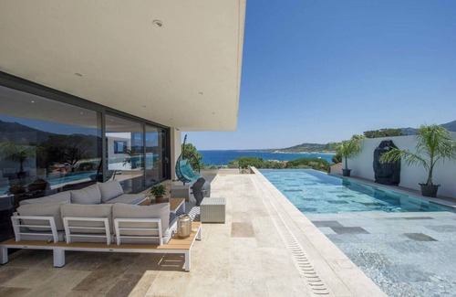 Algajola Villa | Villa Mizar, luxury villa with heated pool, sea and mountain views