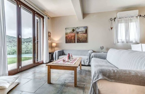 Agios Georgios House | Villa Myrtia – 3BR with Private Pool & Sea View
