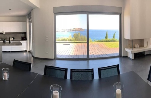 Agii Apostoli Villa | Villa Nafsika with spectacular views of the Aegean Sea