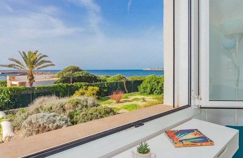 Sant Lluis Villa | Villa next Binibeca, one level and first sea line salad pool, air-conditioned
