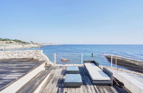 Sausset-les-Pins Villa | Villa niche dans une calanque accès mer privatif