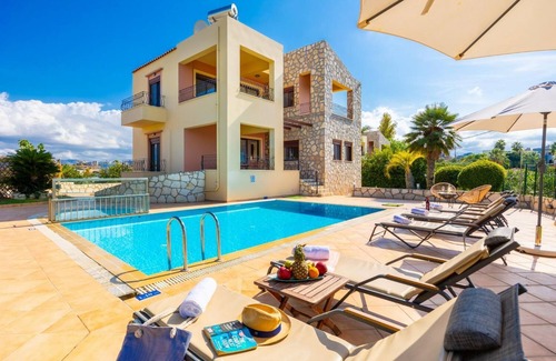 Kato Stalos Villa | Villa Pasiphae 2 - Three Bedroom Villa, Sleeps 7