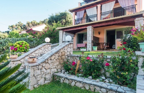 Messonghi Apartment | 'Villa Pepy Apartment' with Sea View, Garden & Wi-Fi