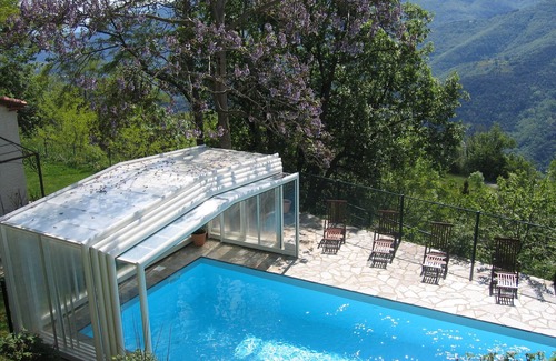 Montferrer Cottage | Villa, piscine chauffée par panneaux solaires et par abri haut télescopique