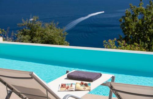 Evgiros Villa | Villa Posidonia of BLUE CAVES complex with perfect view & salt water pool