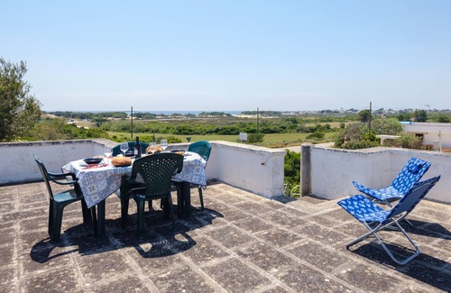 Torre Castiglione Villa | Villa 'Punta Prosciutto Vista Mare' with Sea View, Wi-Fi and Air Conditioning