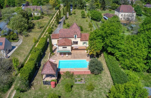 Carsac-Aillac Villa | Villa Roséa with swimming pool and park