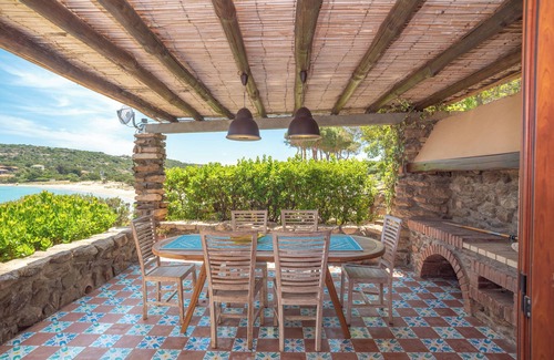 Tiriddo Villa | Villa "Sa Villa de su Mari" on the Beach with direct Access to the Sea
