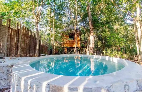 Francisco Uh May Cabin | Villa Selvaluna Con 3 Cabañas eco-chicnn