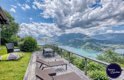 Rovagny Villa | Villa Sommet Bleu - vue Lac d'Annecy et Piscine