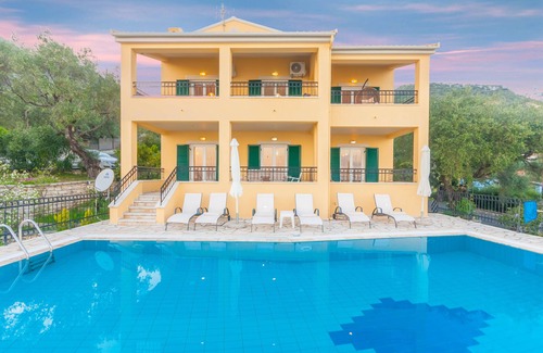 Barbati Villa | Villa Spyros,Corfu amazing sea views,large pool,Wi-Fi,AIC