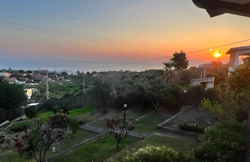 San Nicola l'Arena Villa | Villa 'Suite - La Terrazza Sul Mare' with Sea View, Wi-Fi and Air Conditioning