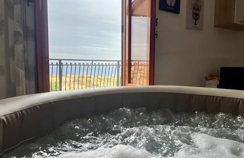 San Nicola l'Arena Villa | Villa 'Suite - La Terrazza Sul Mare' with Sea View, Wi-Fi and Air Conditioning