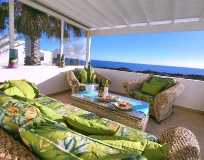 Playa Blanca Villa | Villa Sunset Paradise with panoramic sea view, first line, sunsets