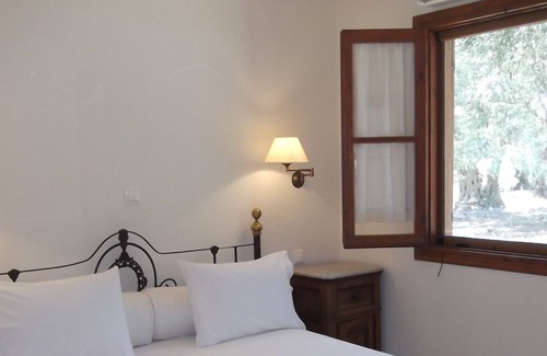 Mytilene Villa | Villa surrounded by 8000 m2 olive groove, under pine trees, on waterfront