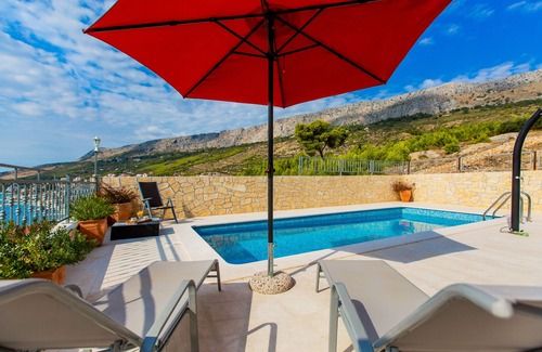 Dugi Rat Villa | Villa Tergo with pool and panoramic view