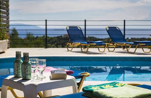 Karavados Villa | Villa Thalia, close to beach with Wi-Fi, A/C, BBQ and private swimming pool