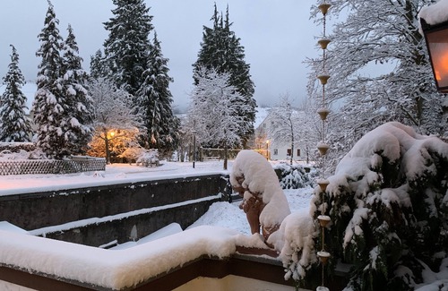Friedrichroda Condo | Villa Warzenburg, apartment 3 with a view of the spa promenade. Vacation with a dog.