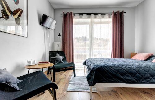 Krynica-Zdroj House | Villa Wesoła pokoje z łazienkami i dostępem do kuchni w centrum Krynicy Zdroju Bezpłatne miejsca postojowe