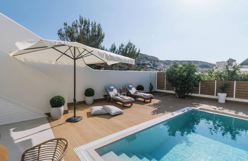 Matala Villa | Villa White in Blue with private swimming pool