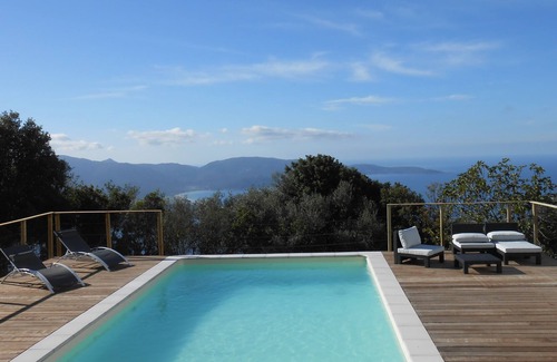 Olmeto Villa | Villa with heated private pool and panoramic view of the sea – 8 people