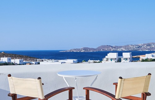 Parasporos Villa | Villa with private wind-sheltered pool, fab seaviews, walking distance to Beach