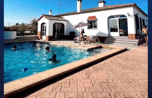Marchena Ski Chalet | Villa with swimming pool surrounded by olive trees, with fireplace and air conditioning