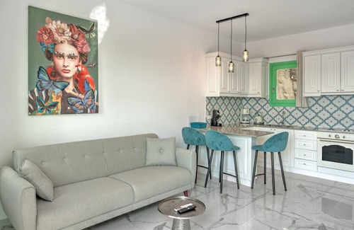 Lefkos Villa | Villa 'Yani La Scala Luxury Villas' with Sea View, Wi-Fi and Air Conditioning