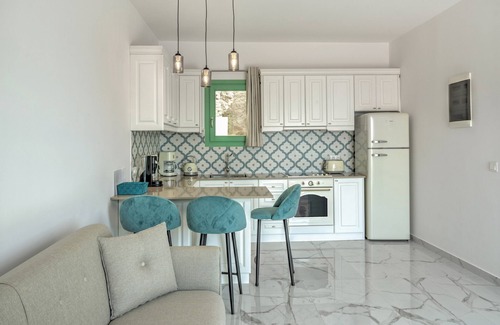 Lefkos Villa | Villa 'Yani La Scala Luxury Villas' with Sea View, Wi-Fi and Air Conditioning