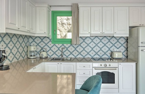 Lefkos Villa | Villa 'Yani La Scala Luxury Villas' with Sea View, Wi-Fi and Air Conditioning