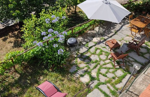 Vasia Apartment | Village house in a panoramic location with a sunny garden and sea views